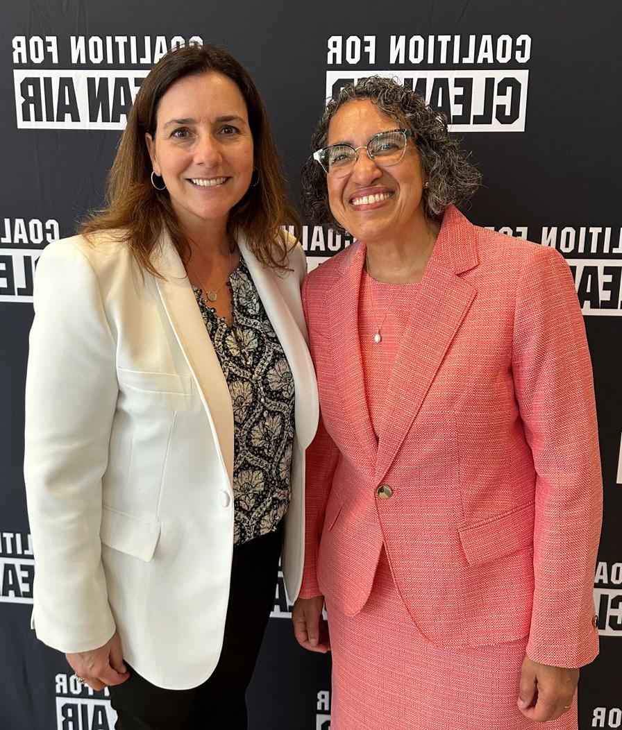 Estela de Llanos with Liane Randolph, chair of the California Air Resources Board